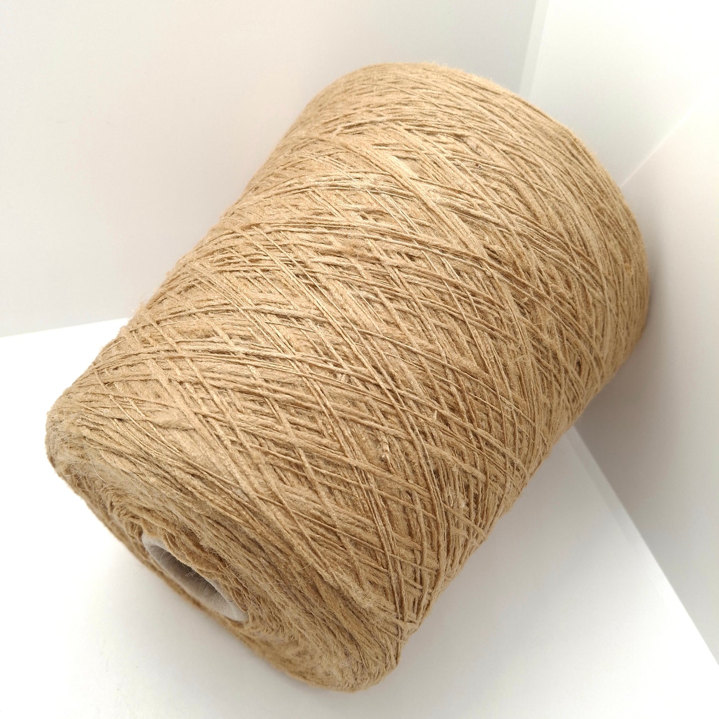 Seta Tussah 100% filato italiano Irregolare colore Beige N.1303