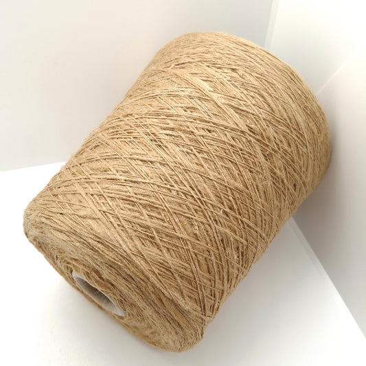 Seta Tussah 100% filato italiano Irregolare colore Beige N.1303