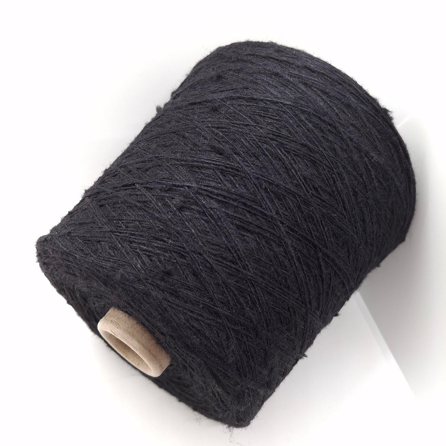 Seta Tussah 100% filato italiano Irregolare colore Nero N.1302