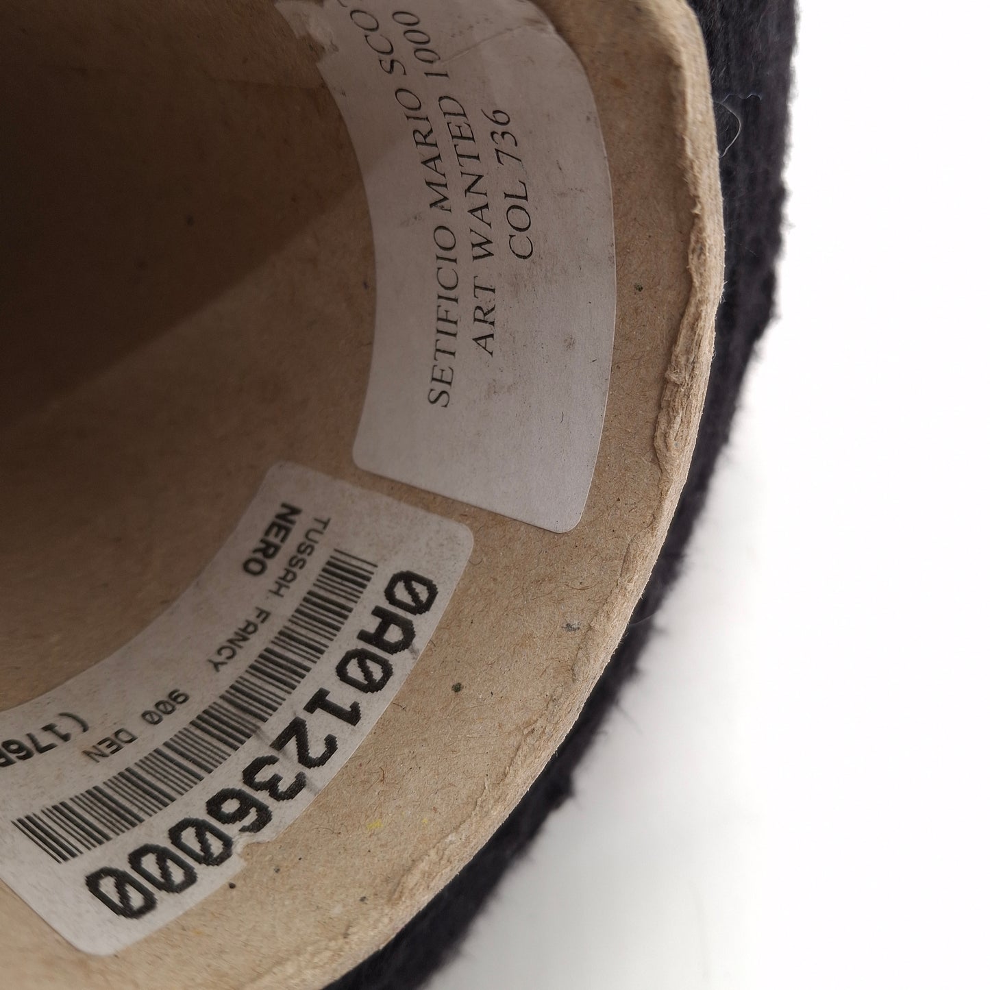 Seta Tussah 100% filato italiano Irregolare colore Nero N.1302