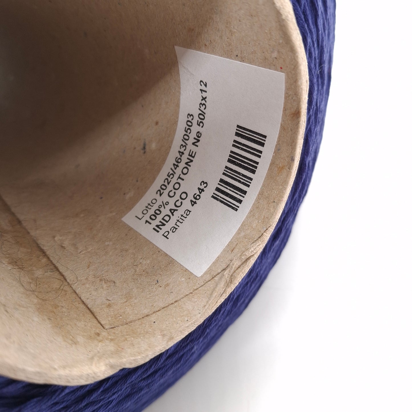 100g Cotone 100% morbido filato italiano colore Blu N.1299