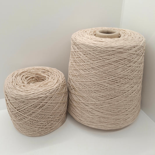 100g Cotone 100% morbido filato italiano colore Beige Grezzo N.1301