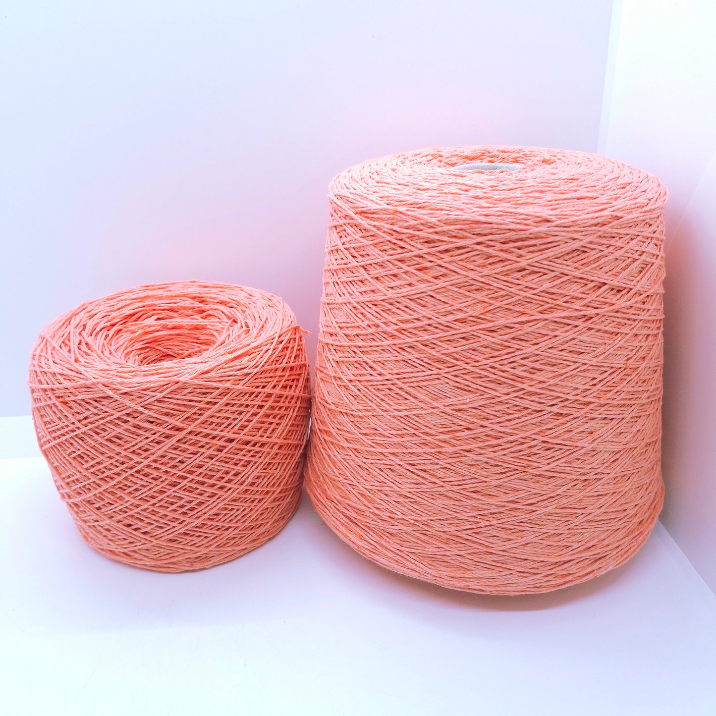 100 g weiches italienisches Baumwollgarn, Farbe gebleichtes Orange, Nr. 1330