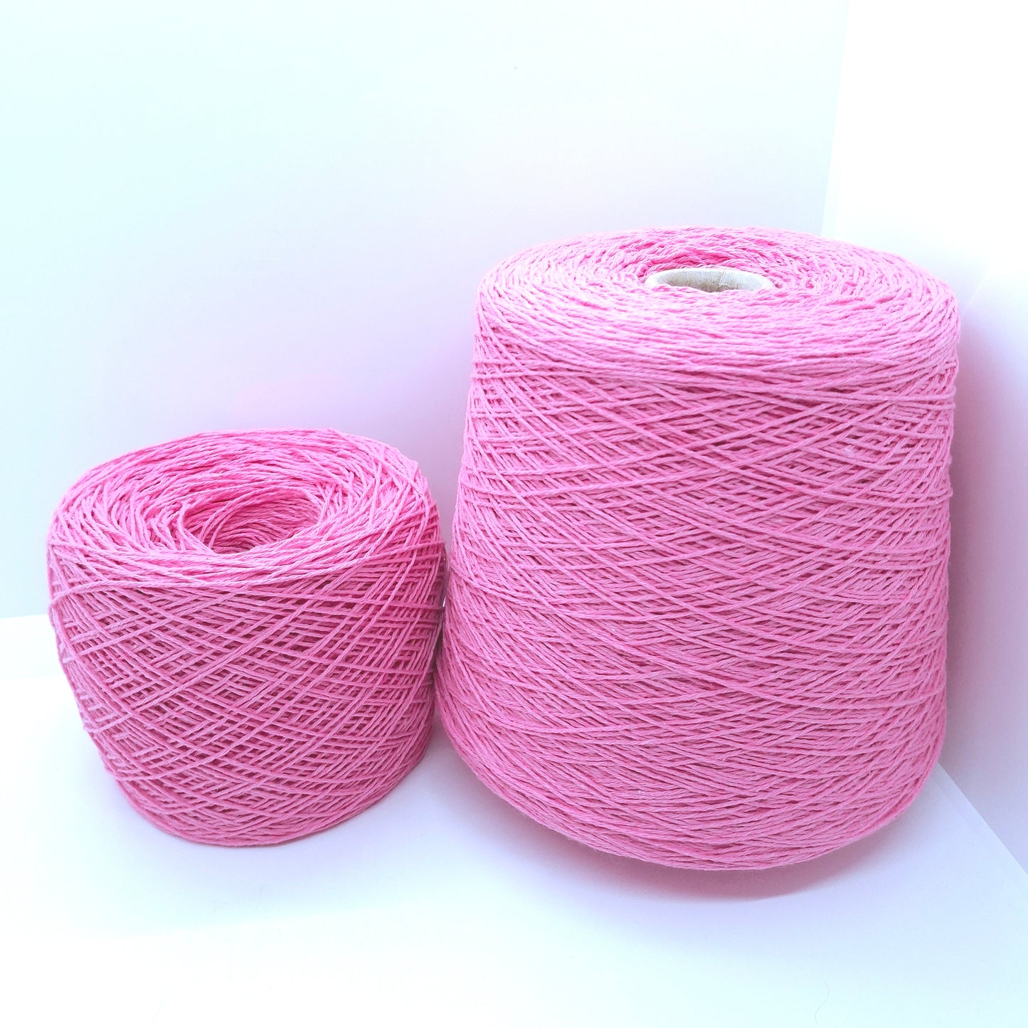 100g blødt italiensk bomuldsgarn farve pink N.1328