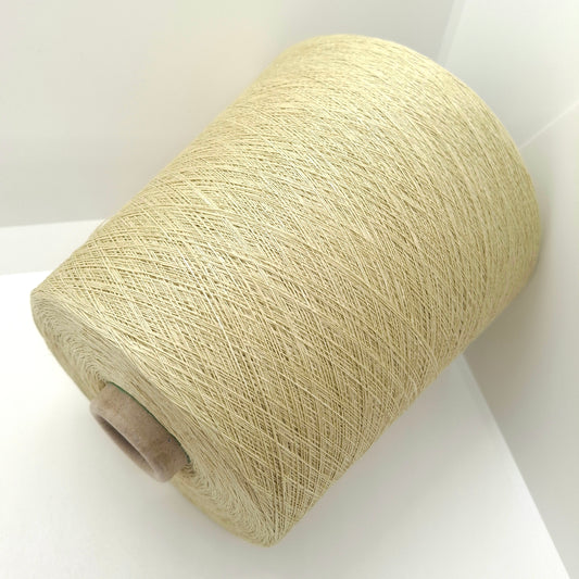 100% Lino filato italiano colore Beige Paglia N.1353
