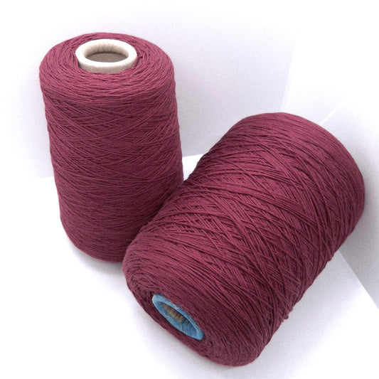 100% Cotone Makò filato italiano Bordeaux N.1349