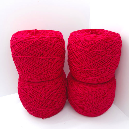 100% Cotone filato italiano colore Rosso N.1351