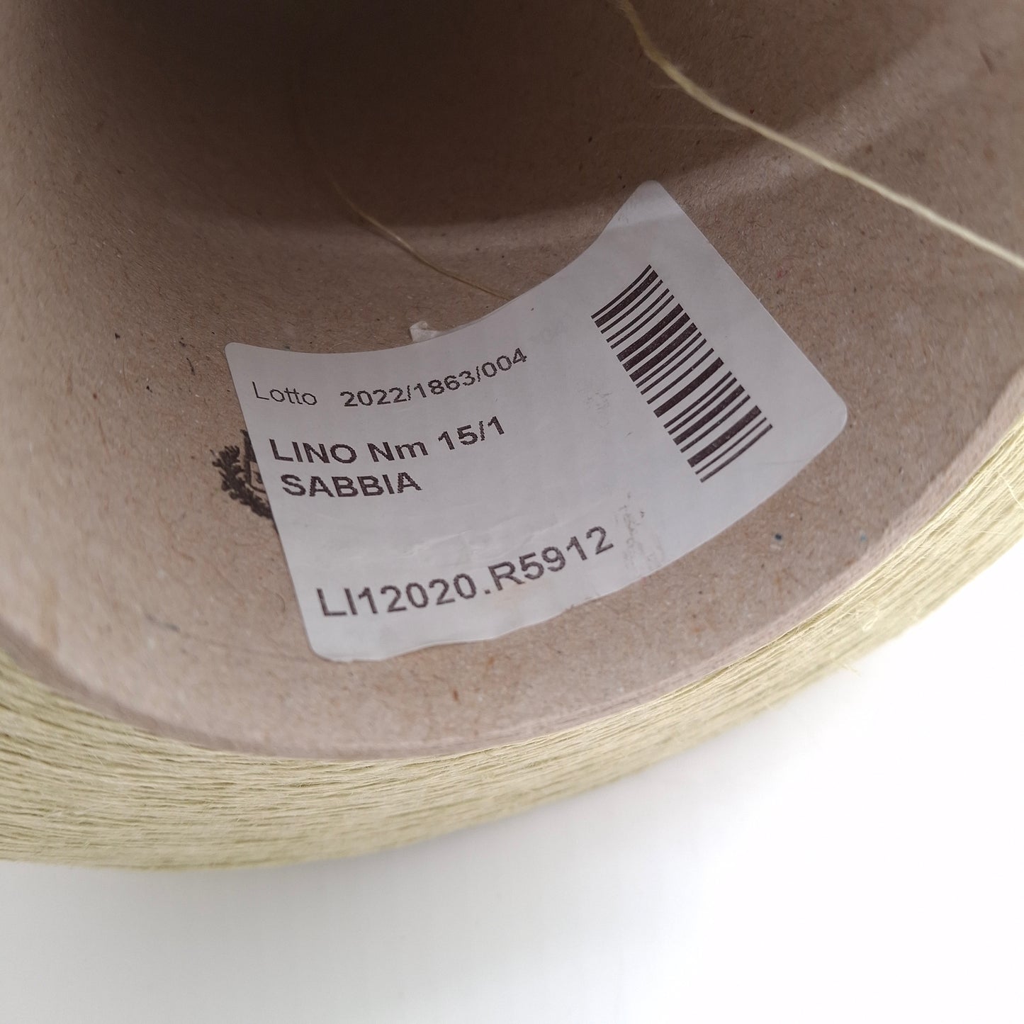 100% Italian-spun linen, Straw Beige color, No. 1353