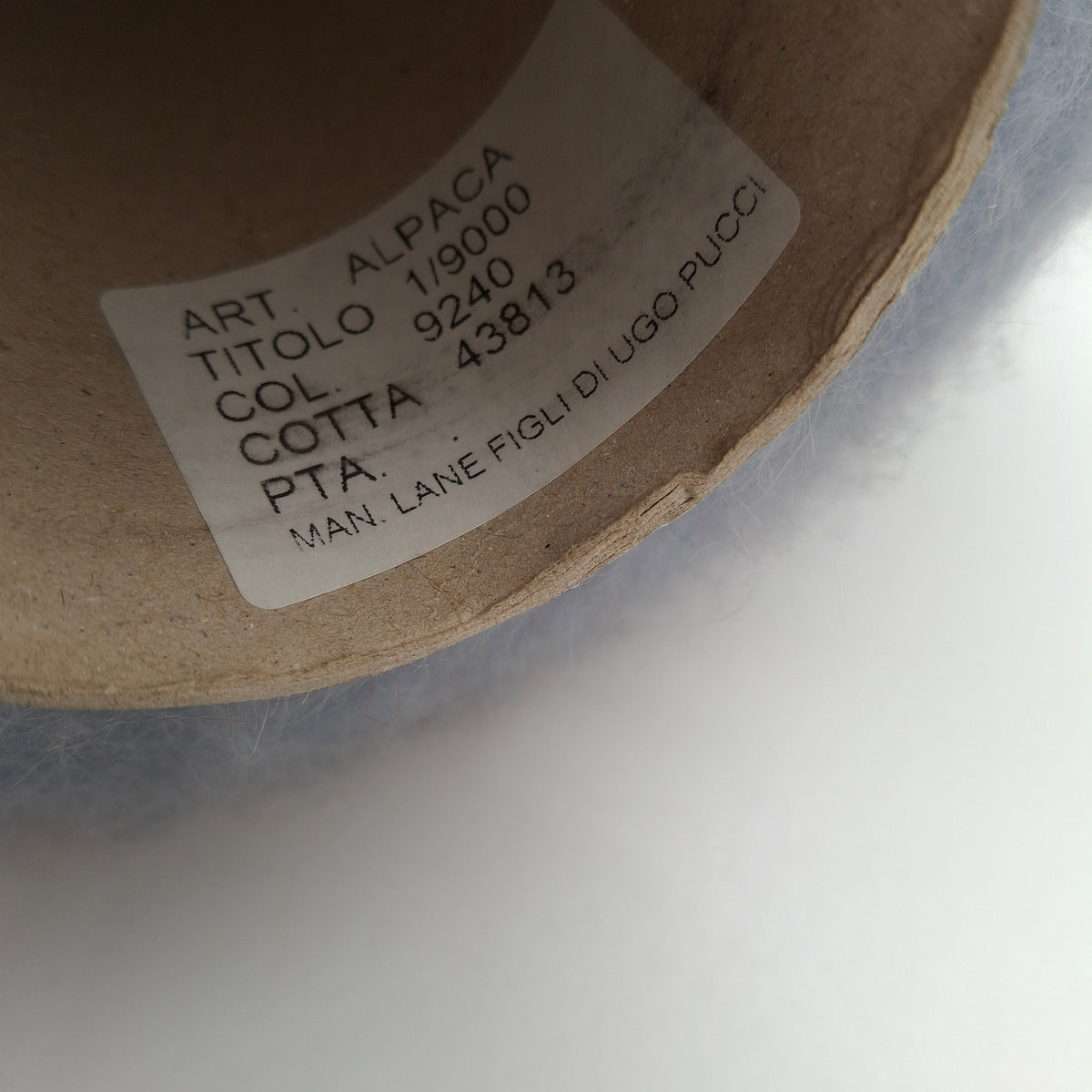 100g Brushed Alpaca soft Italian yarn color Gray Blue N.1364