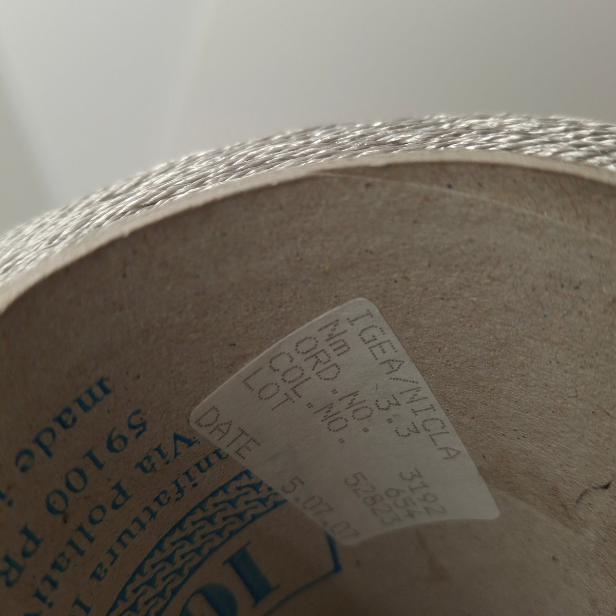 Viscosa 100% filato italiano colore Grigio Perla Lucido  N.1369