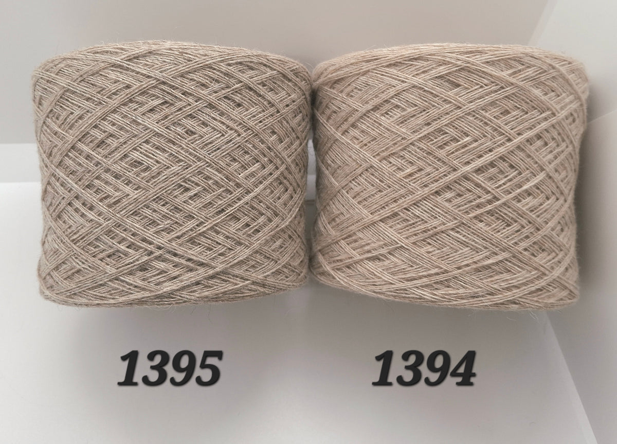 100g Alpaca wool Italian yarn Beige color N.1395