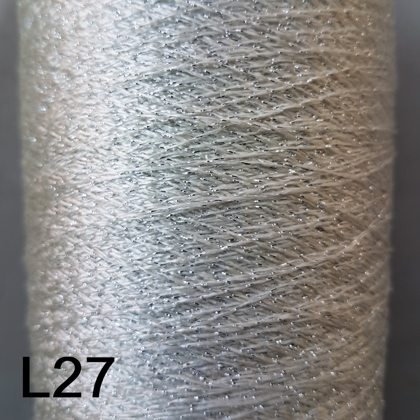 Lurex italienisches Garn Elfenbein Farbe Beige L26-L27