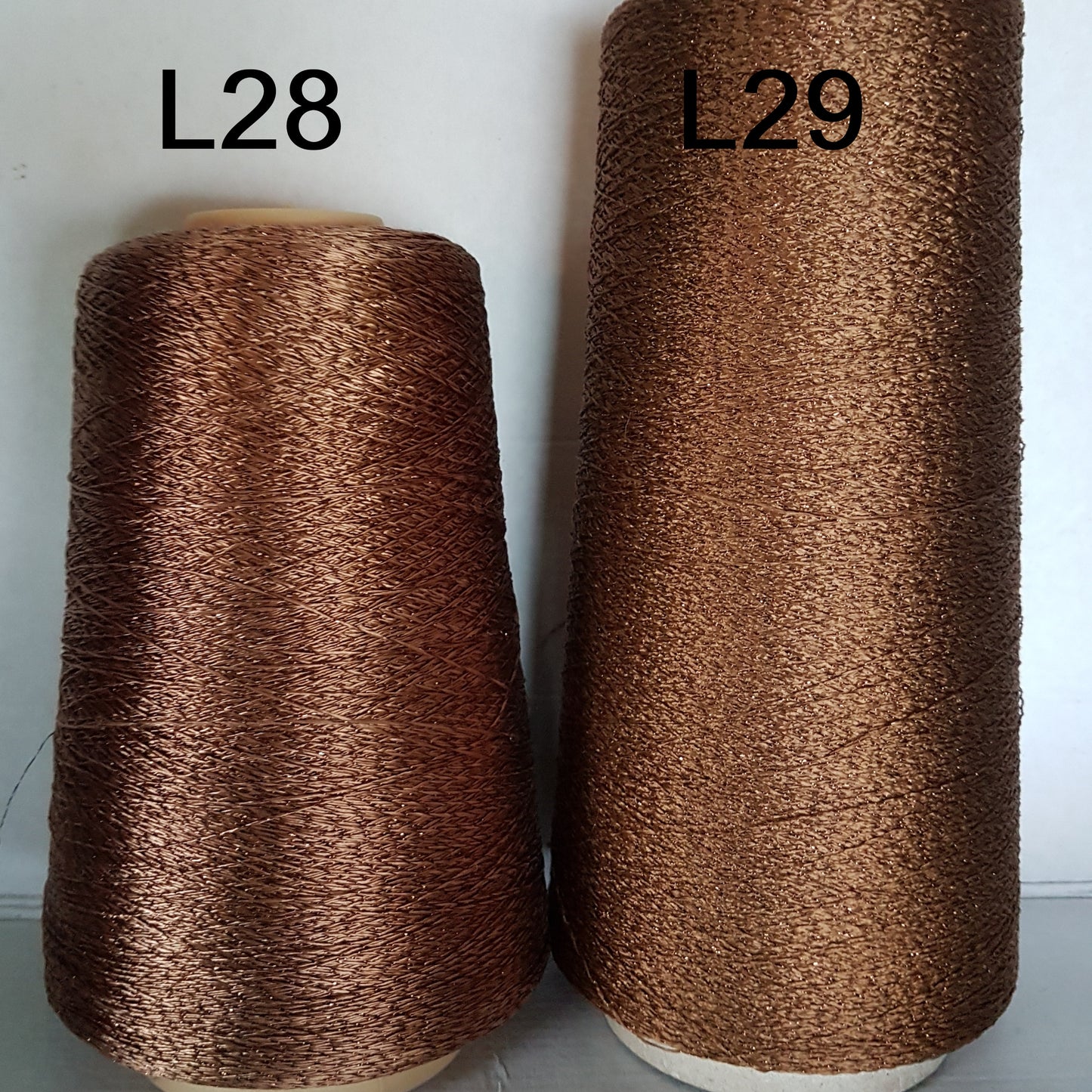 Lurex italien fil brun couleur l28-l29