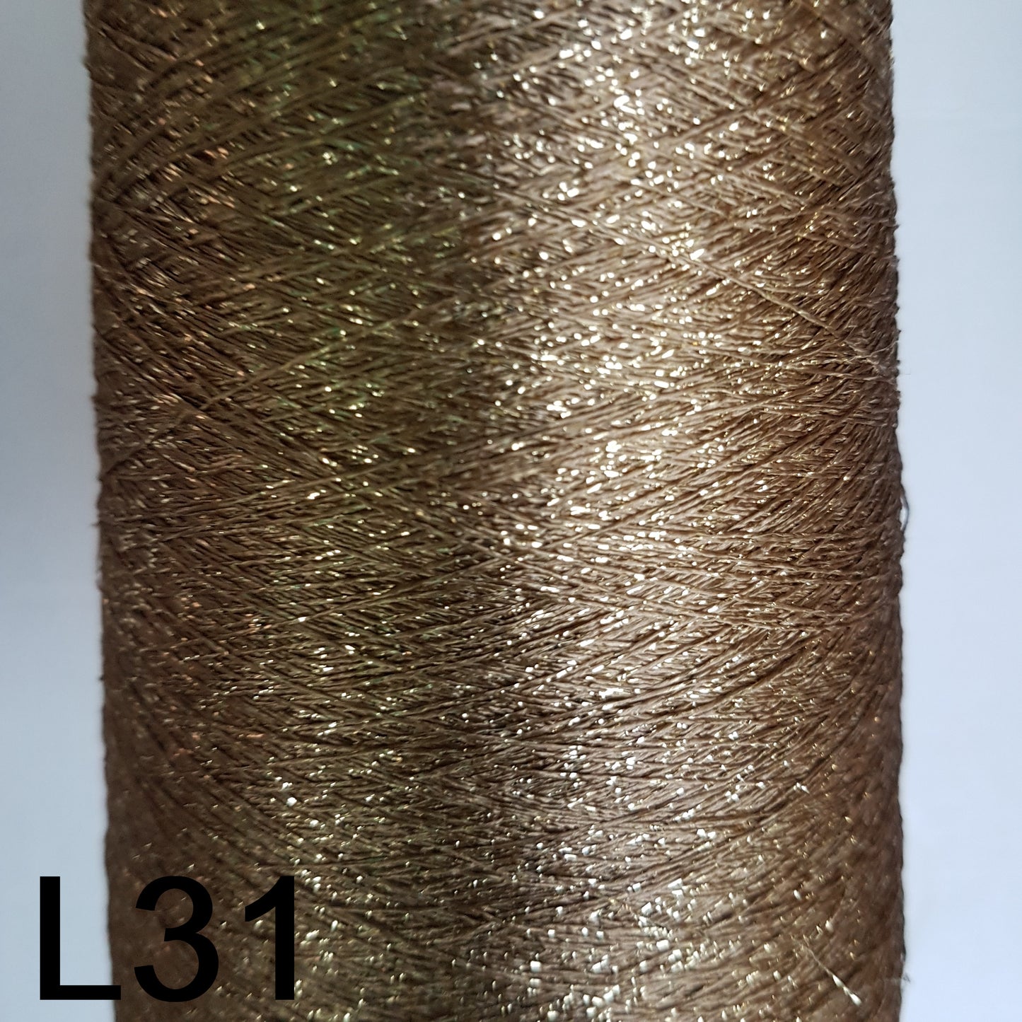 Lurex Italian yarn gray color beige gold l30-l31