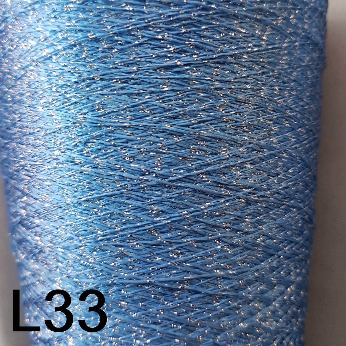 Lurex Italian yarn blue color blue L32-L33