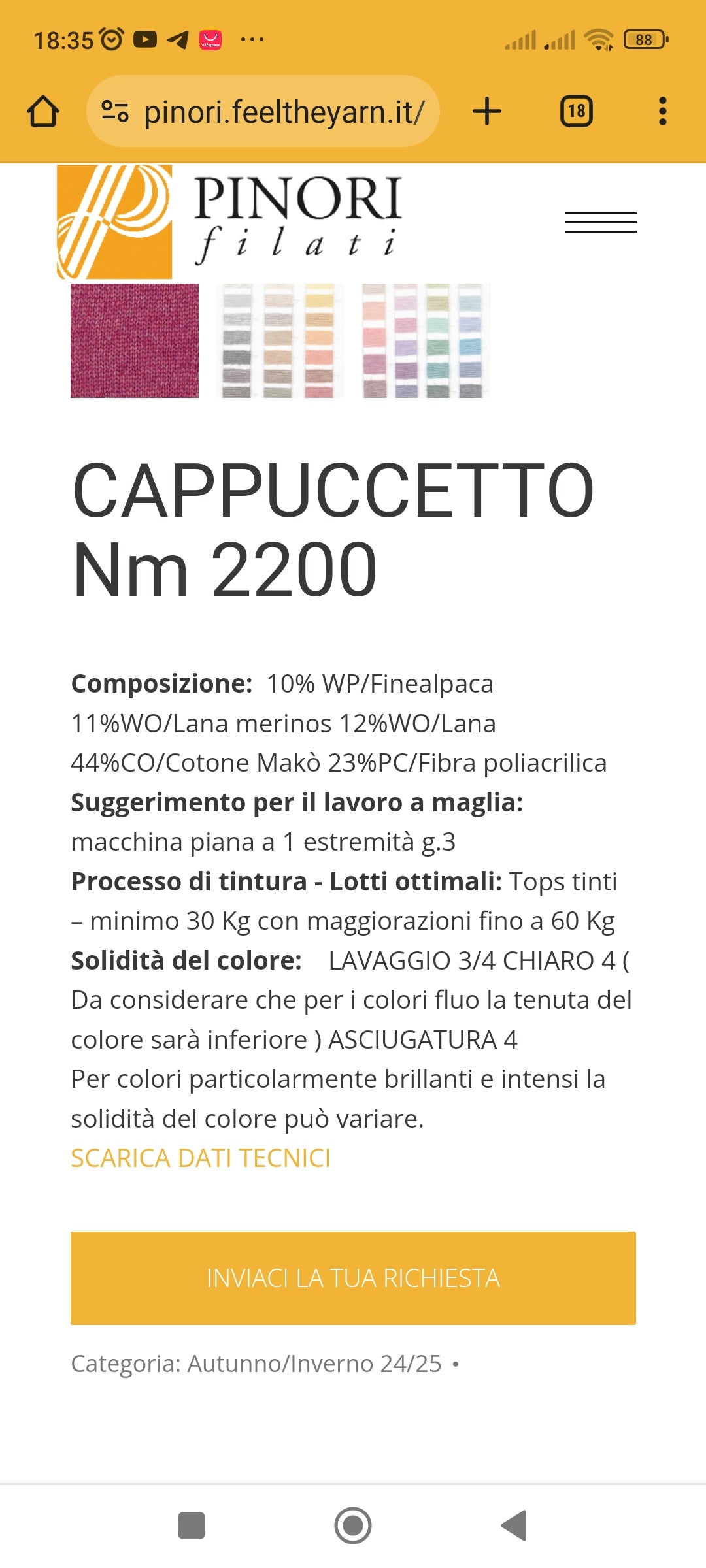 100g Alpaca Lana Merino Cotone filato italiano colore Nero Beige Marrone N.329