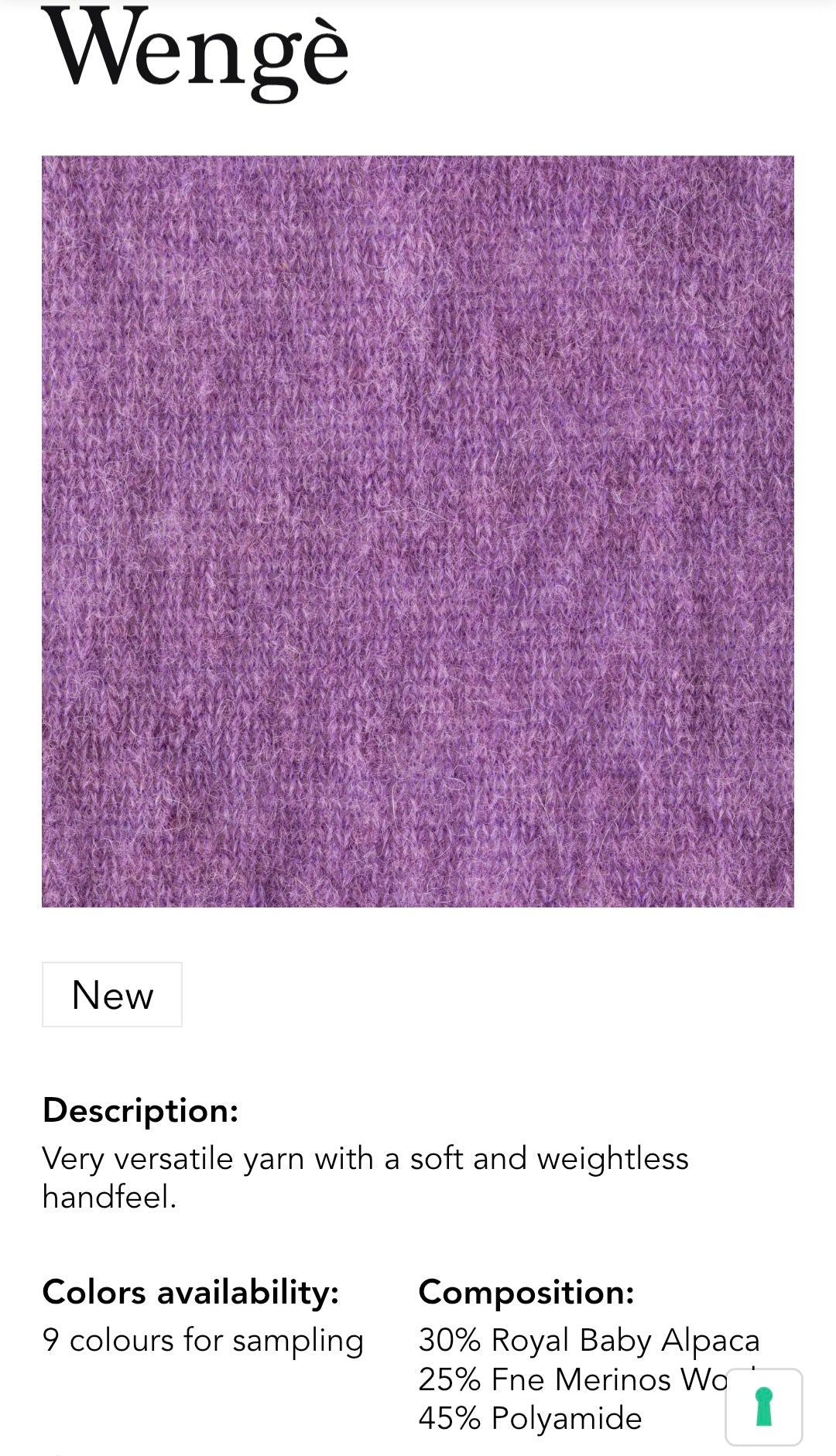 100 g de fil italien doux Baby Alpaga couleur Gris N. 1000