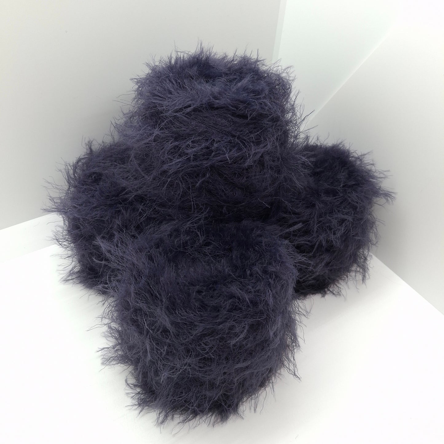 100g Tagliatino Fur Effect Yarn, Dark Blue, No. 1020