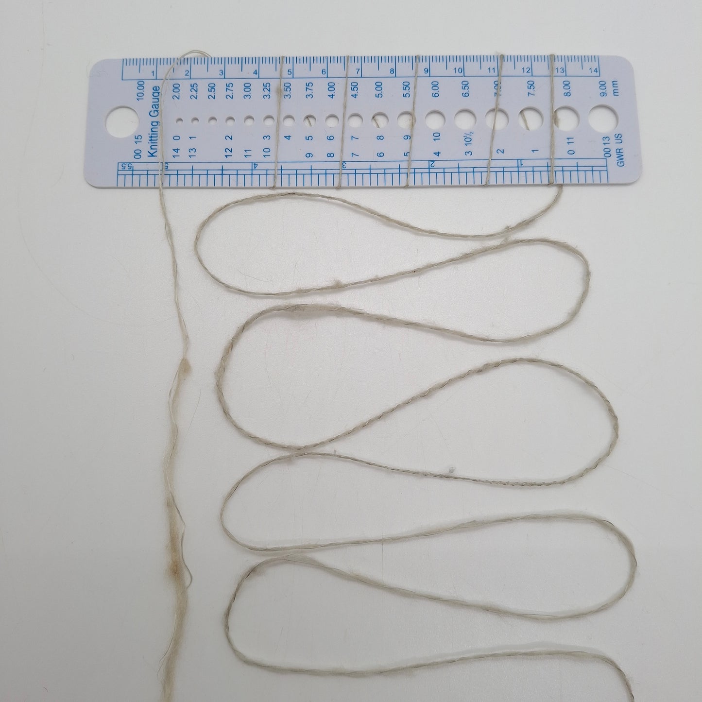 100g Seta Tussah 100% filato italiano Irregolare colore Grigio Beige N.1304