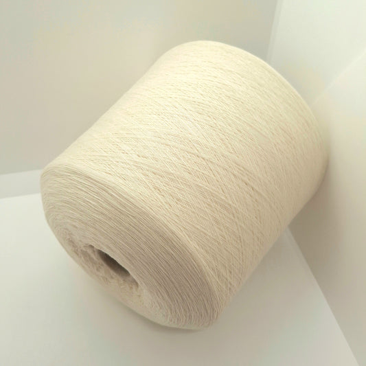 100g Loro Piana Cashmere 100% filato italiano colore Bianco Panna N.1040