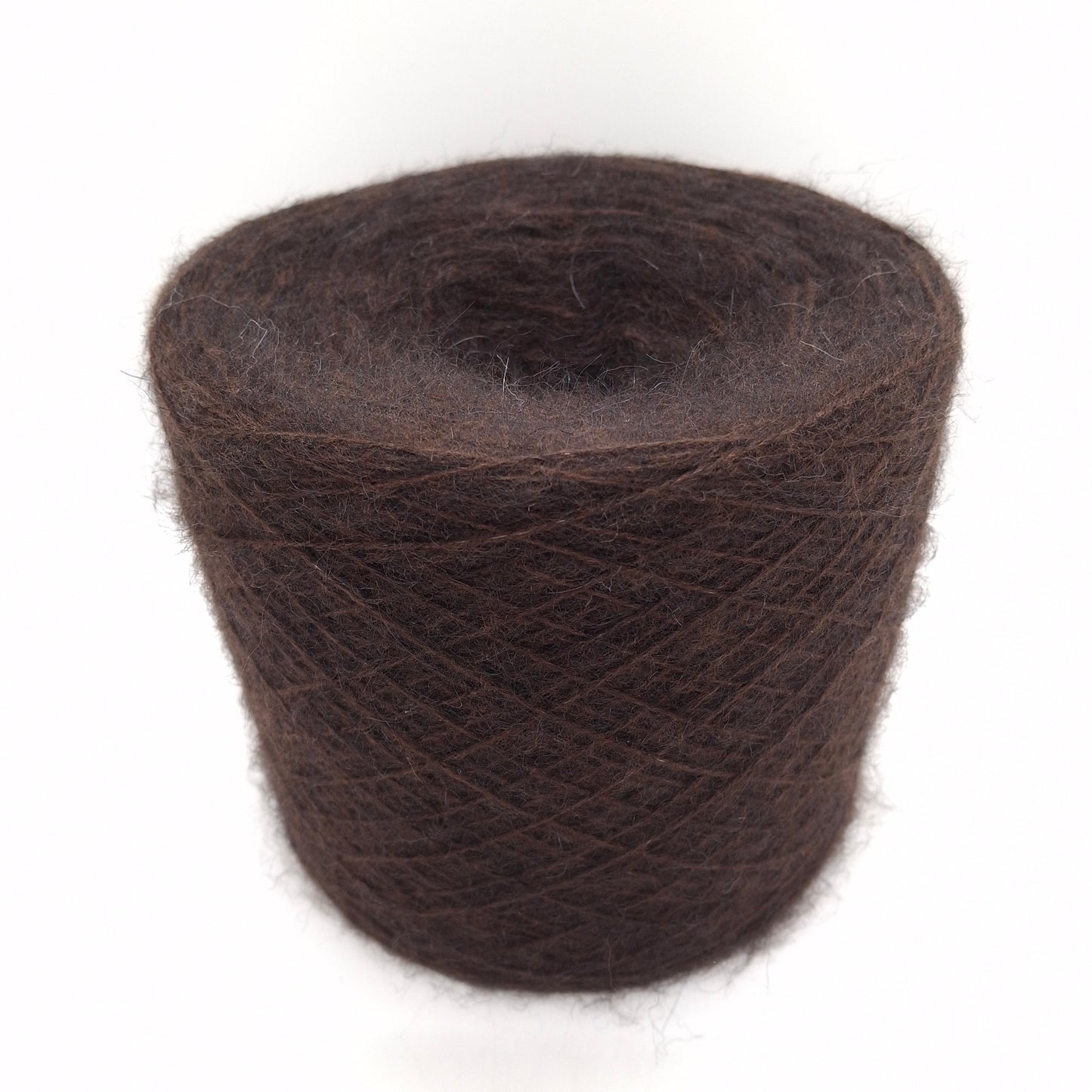 100 g de laine mohair italienne, couleur marron, réf. 1283
