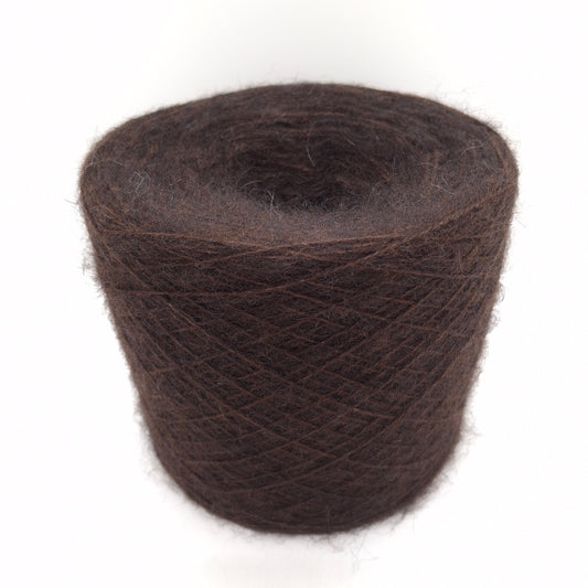 100 g de laine mohair italienne, couleur marron, réf. 1283
