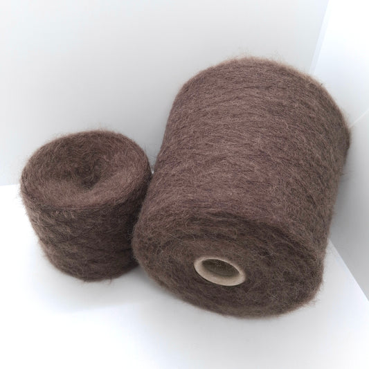 100g Mohair morbido filato italiano colore Marrone N.1088