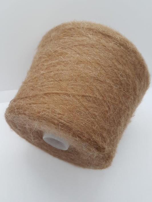 100g Mohair Italian Yarn color Light Brown /Walnuts/Camel in cake or on cone N.78