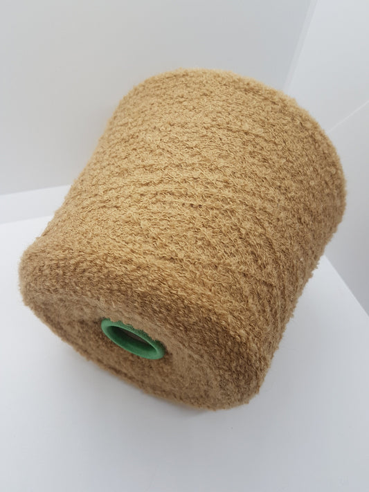100g-200g Wool Bouclè Italian Knitting Yarn color Beige Camel N.119